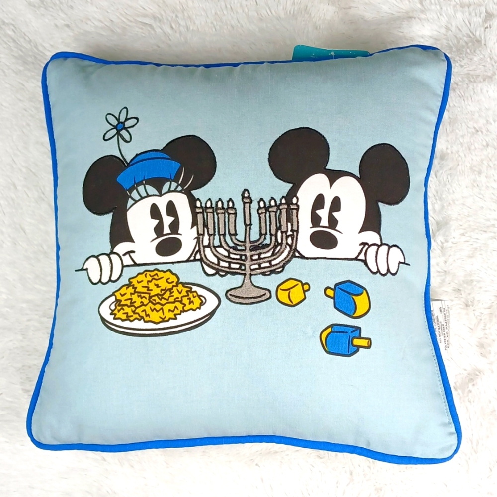 Disney Mickey & Minnie Hanukkah Throw Pillow